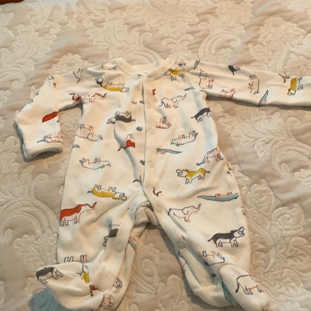 Baby boy One piece button up outfit